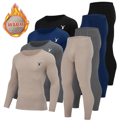 Men's Thermal Base Layer Top – Warm Long-Sleeve Undershirt