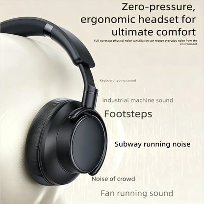 Auriculares Bluetooth circumauriculares con ANC – Cancelación activa de ruido, con cable y inalámbricos