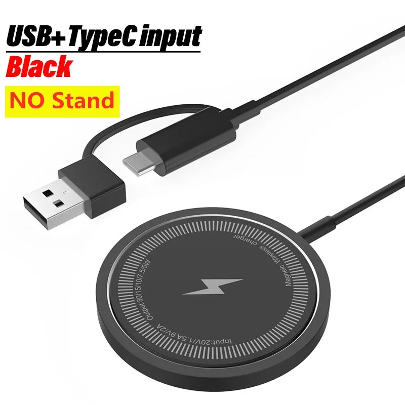 MagSafe-Style Magnetic Wireless Charger for iPhone & AirPods