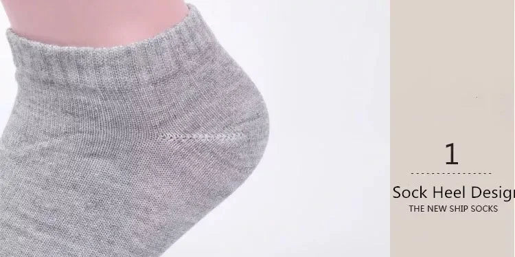 Men's Thin Low-Cut Socks – 10 Pairs, Breathable Everyday Ankle Socks