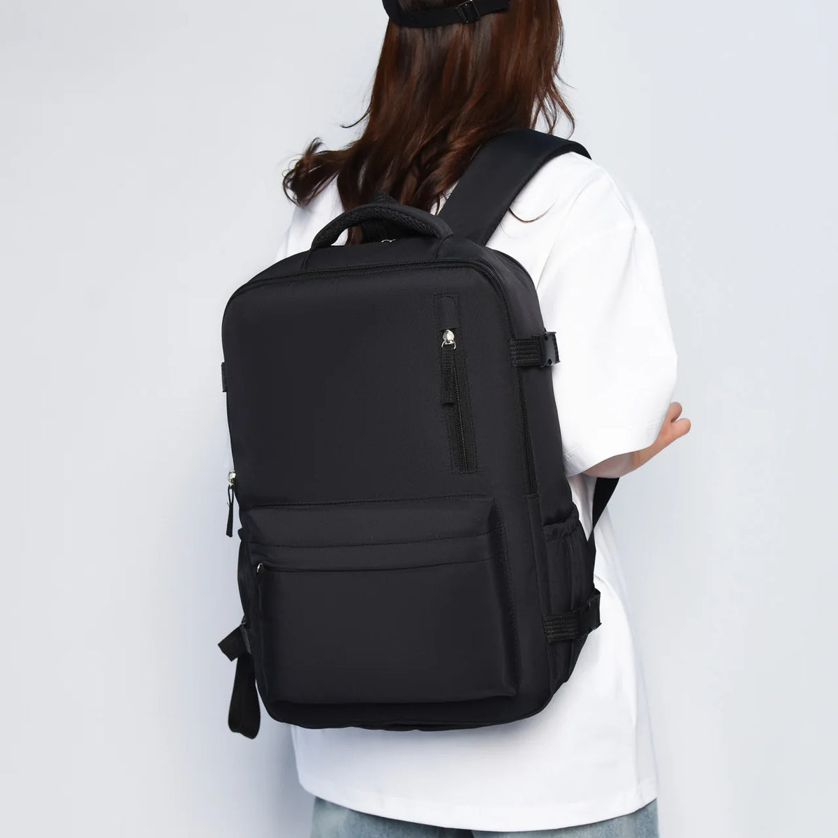 Custom Photo & Name Laptop Backpack - Personalised Large Capacity Travel Bag