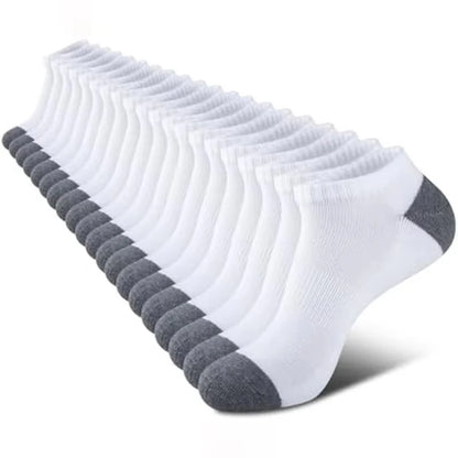 Men's Ankle Running Socks – 5 Pairs, Breathable Low-Cut Sport Socks