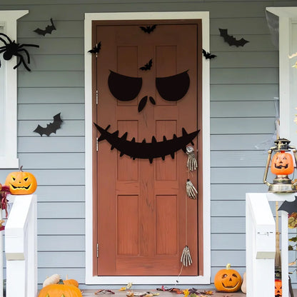 Halloween-Filzdeko für Fenster und Türen