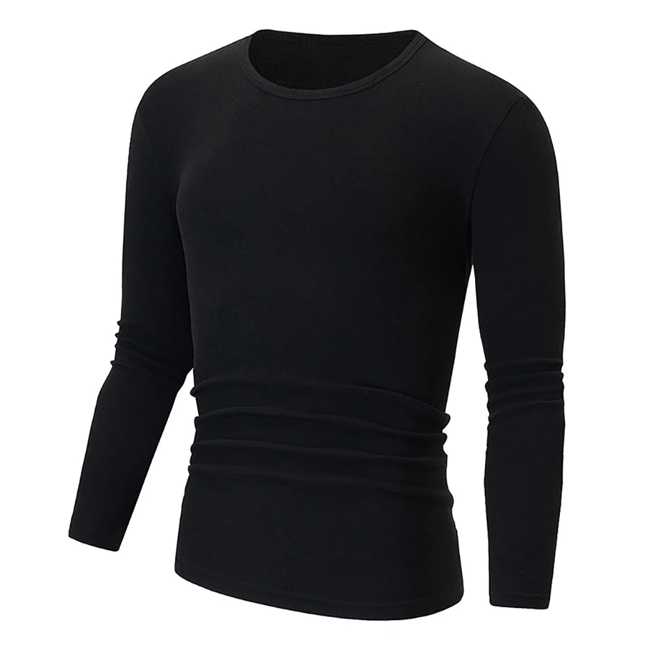Men's Thermal Base Layer Top – Warm Long-Sleeve Undershirt