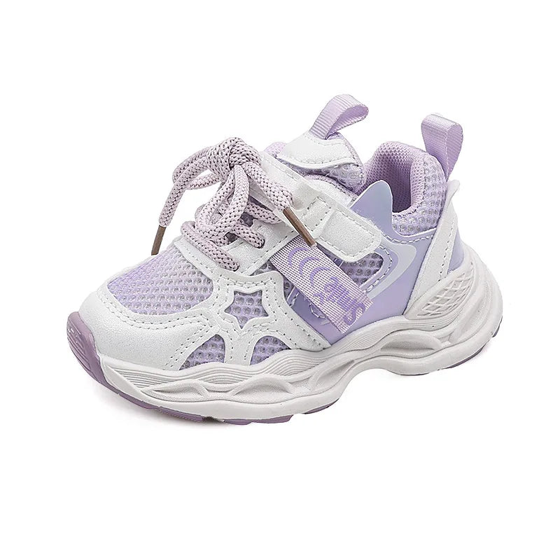 Girls' PU Leather Sneakers