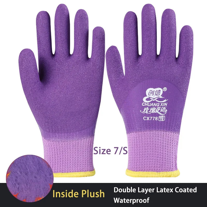 Insulated Work Gloves – Latex Grip Thermal Gloves