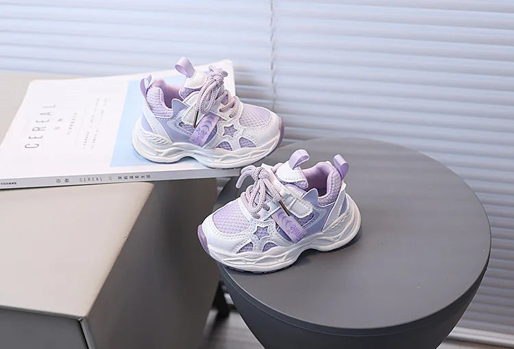 Girls' PU Leather Sneakers