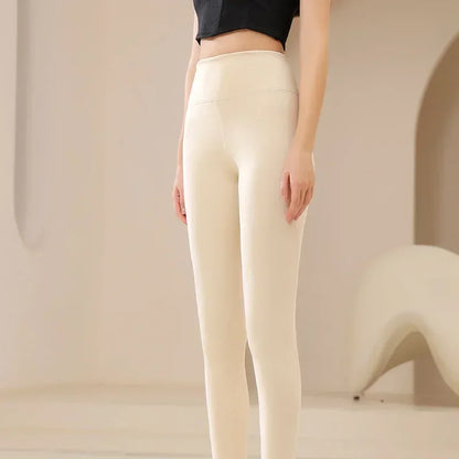 Fleece-Lined Sheer-Look Tights – Women's Thermal Winter Tights