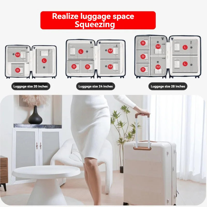 Vacuum Compression Bags with Rechargeable Electric Pump | 9-Pack Travel Space Saver Bags for Luggage & Suitcases