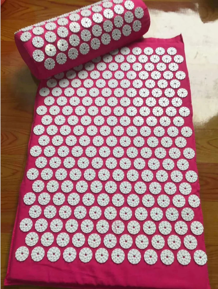 Acupressure Mat & Pillow Set – Back, Neck & Foot Massage Mat