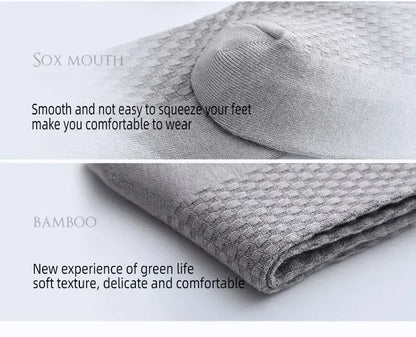 Men's Bamboo Low-Cut Socks – 5 Pairs, Soft & Breathable