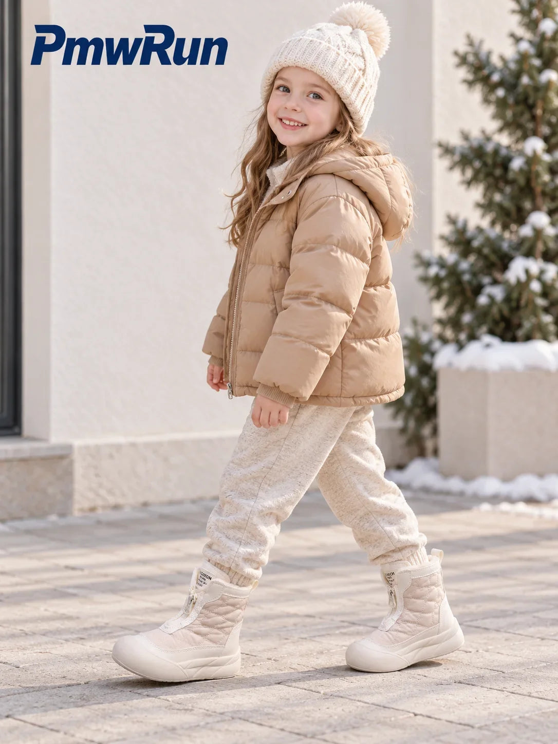 Kids' Plush-Lined Winter Snow Boots