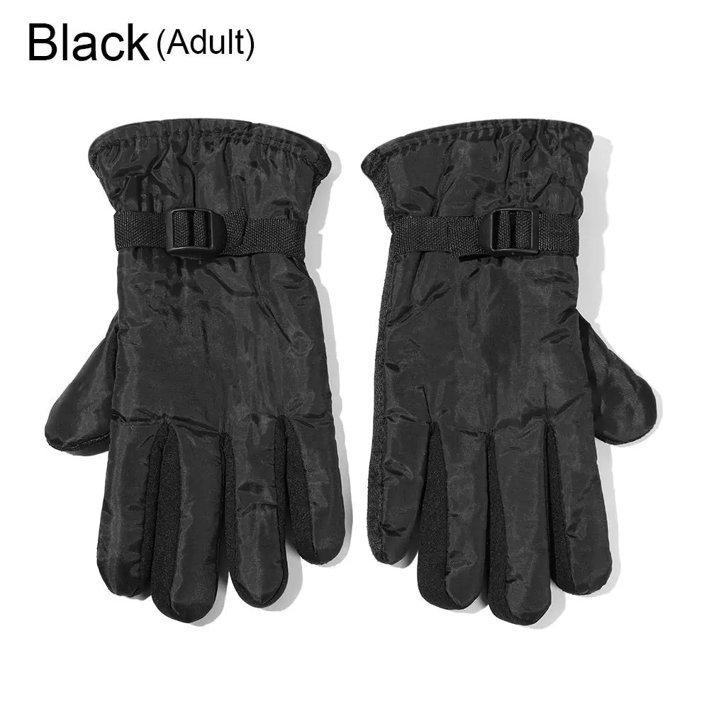 Ski Gloves for Kids & Adults – Adjustable Insulated Snow Gloves