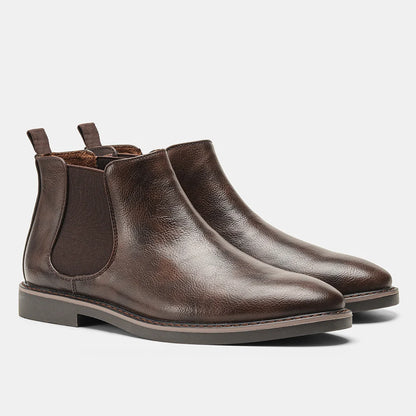 Herren-Chelsea-Boots im Slip-on-Stil mit eckiger Zehenpartie