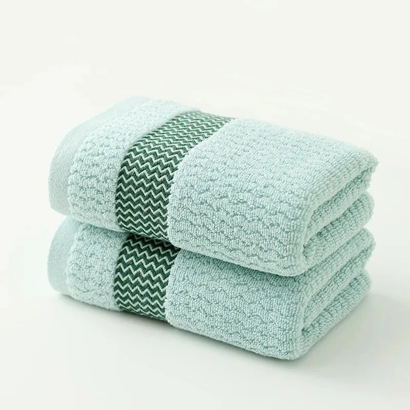Thick Cotton Hand Towels – Pack of 2, 35 × 75 cm