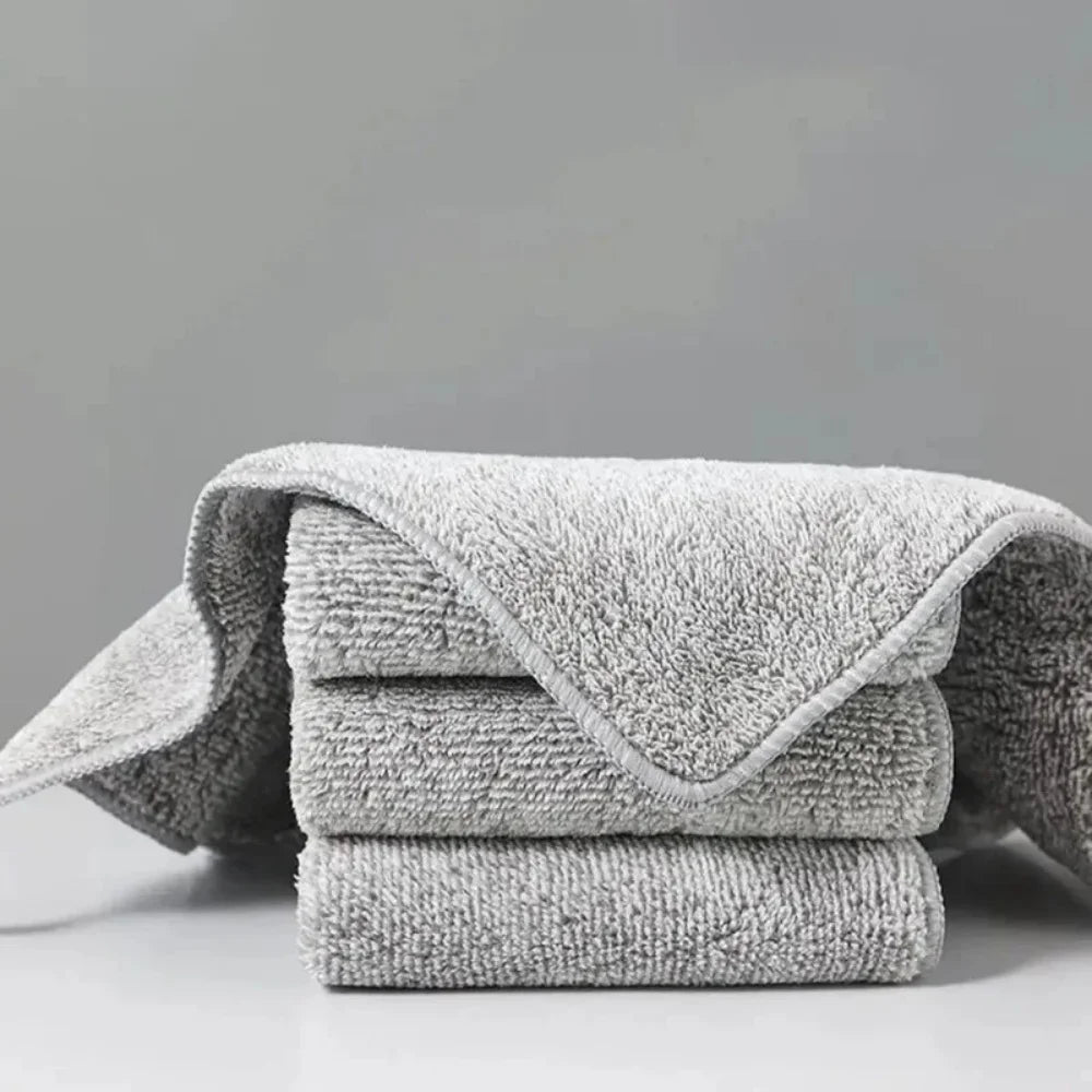 Japanese-Style Thick Absorbent Towels – Set of 5