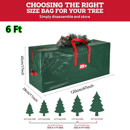 Christmas Tree Storage Bag – Fits Up to 9 ft Artificial Trees, with Handles