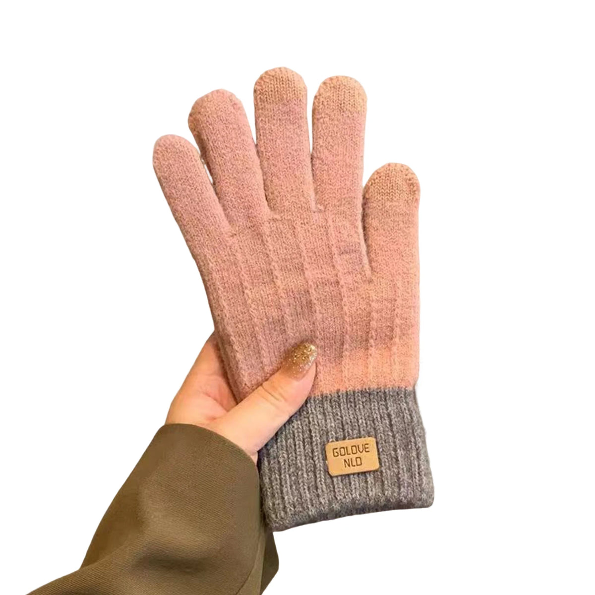 Women's Cable Knit Touchscreen Gloves – Fleece-Lined
