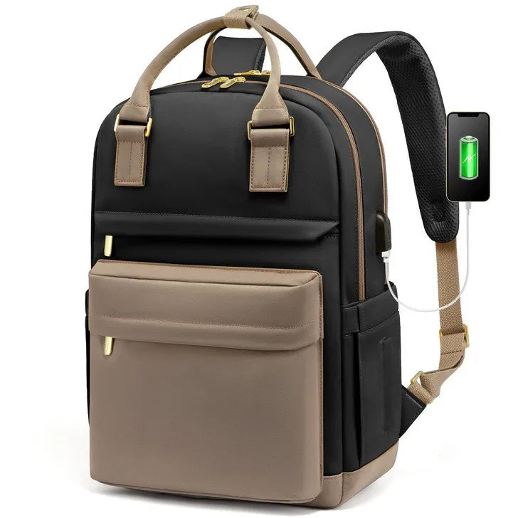 14"-15" Laptop Backpack with USB Charging Port - Tear-Resistant Business Daypack