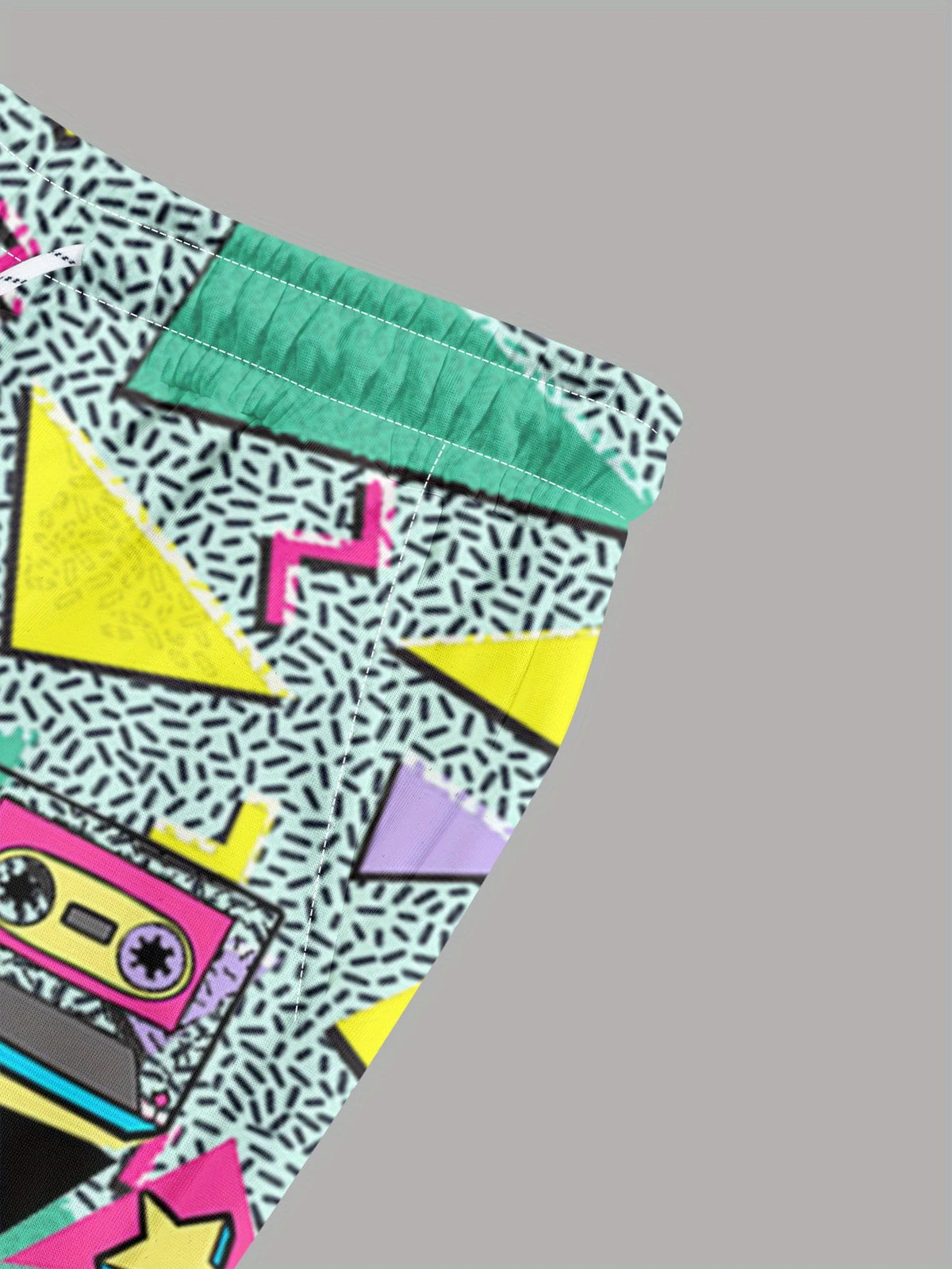 Men's Retro 80s & 90s Print Jogger Pants