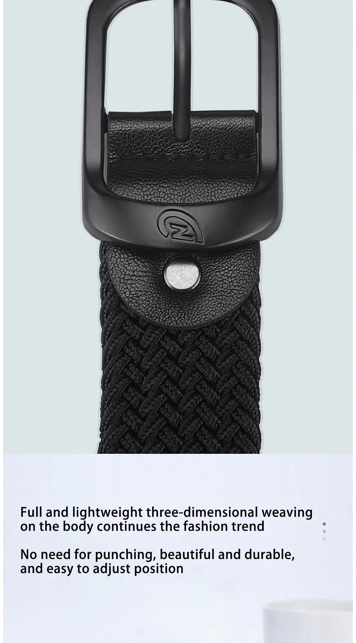 Woven Stretch Belt – Braided Elastic Belt for Men & Women