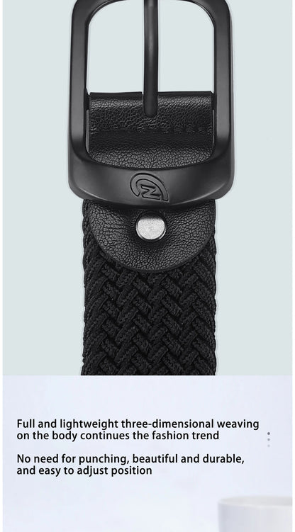 Cinturón elástico tejido – Cinturón elástico trenzado para hombre y mujer