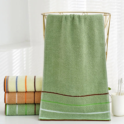 Telo da bagno in cotone a righe – Asciugamano spesso da bagno 35 × 75 cm