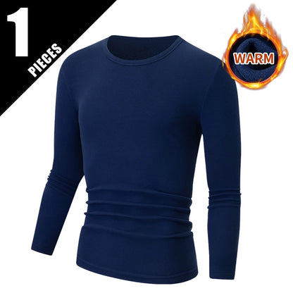 Men's Thermal Base Layer Top – Warm Long-Sleeve Undershirt