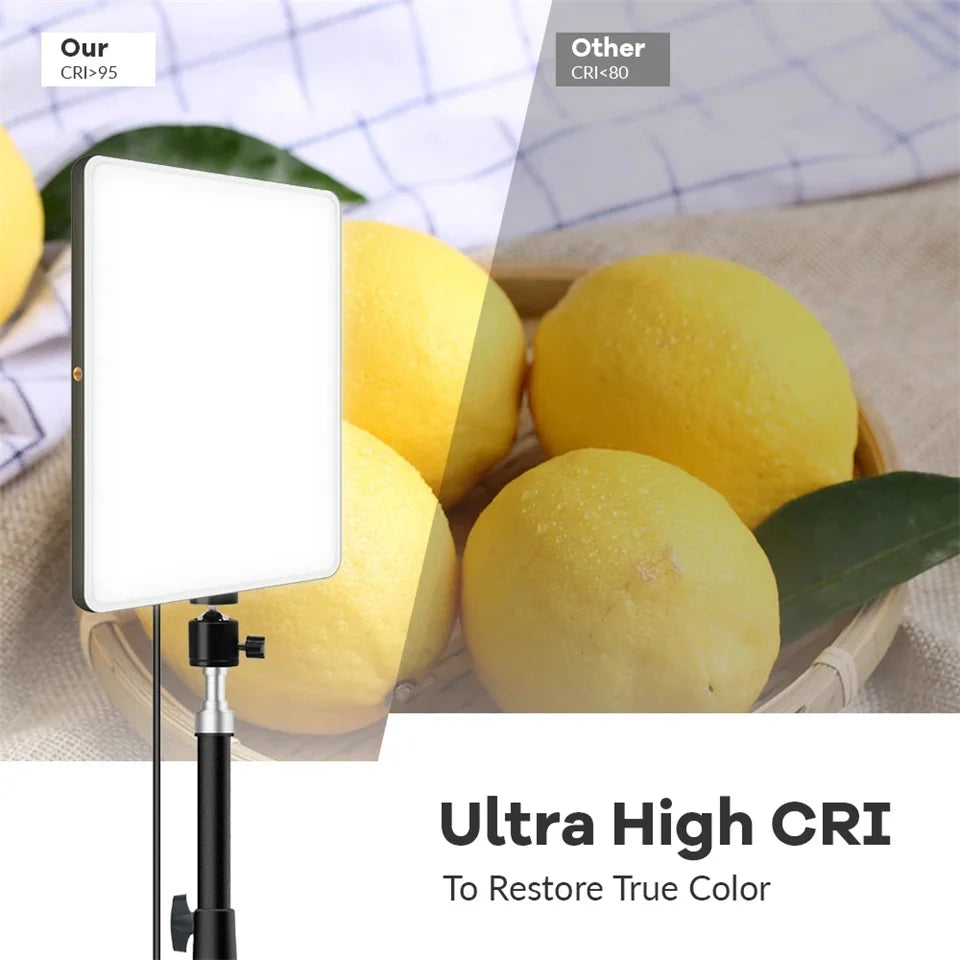 11-Inch Bi-Colour LED Panel Light – Dimmable Photography Fill Light