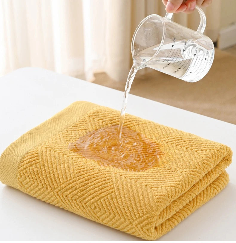 Twill Cotton 3-Piece Towel Set – Solid Colours, 550 g
