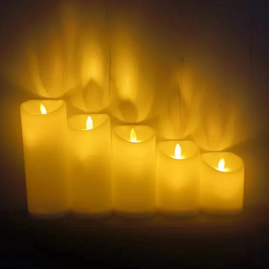 Flameless Flickering LED Candles Lamp Home Decoration Battery Powered Candles for Wedding Decor Birthday Party Supplies Warm