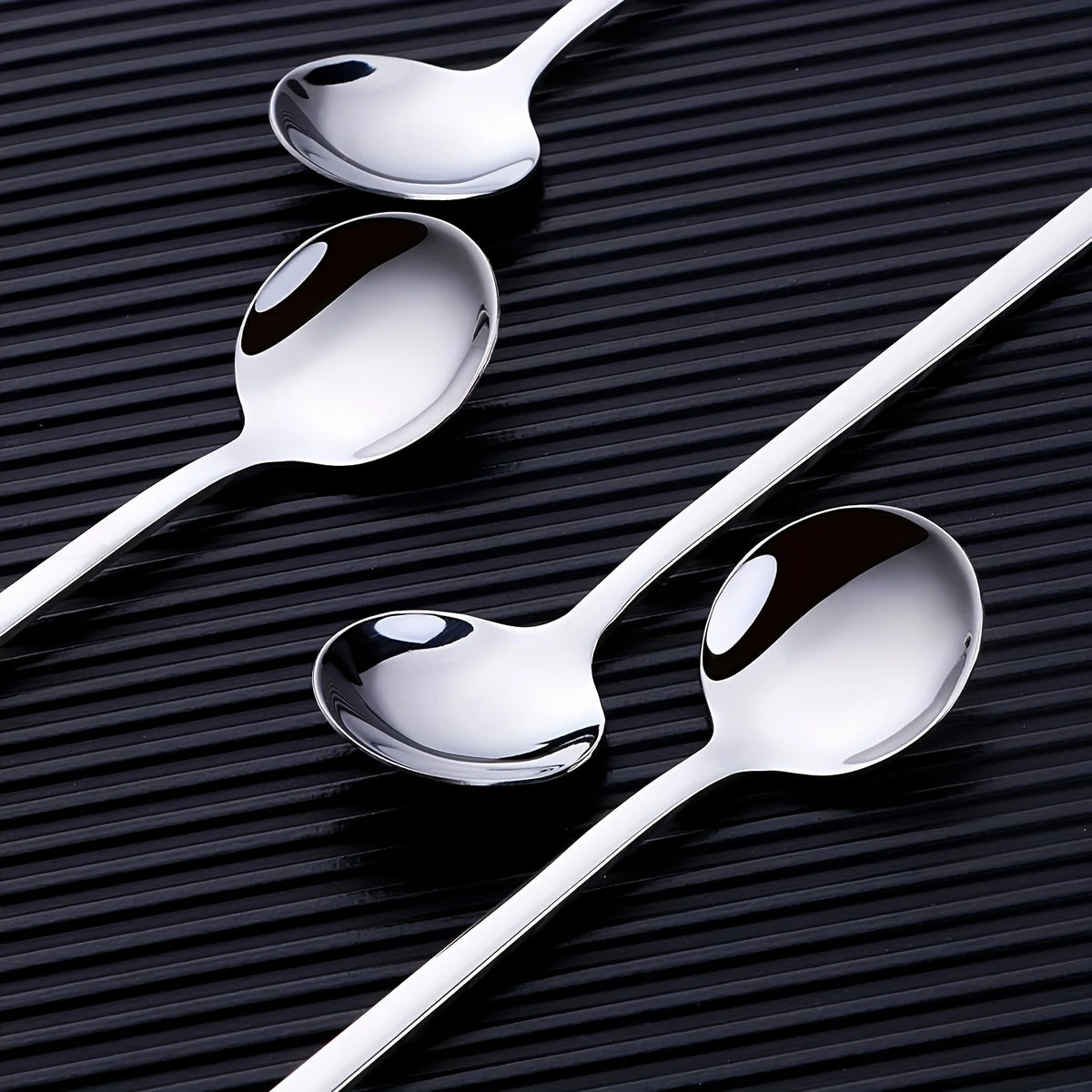 10-Piece Stainless-Steel Coffee & Dessert Spoon Set