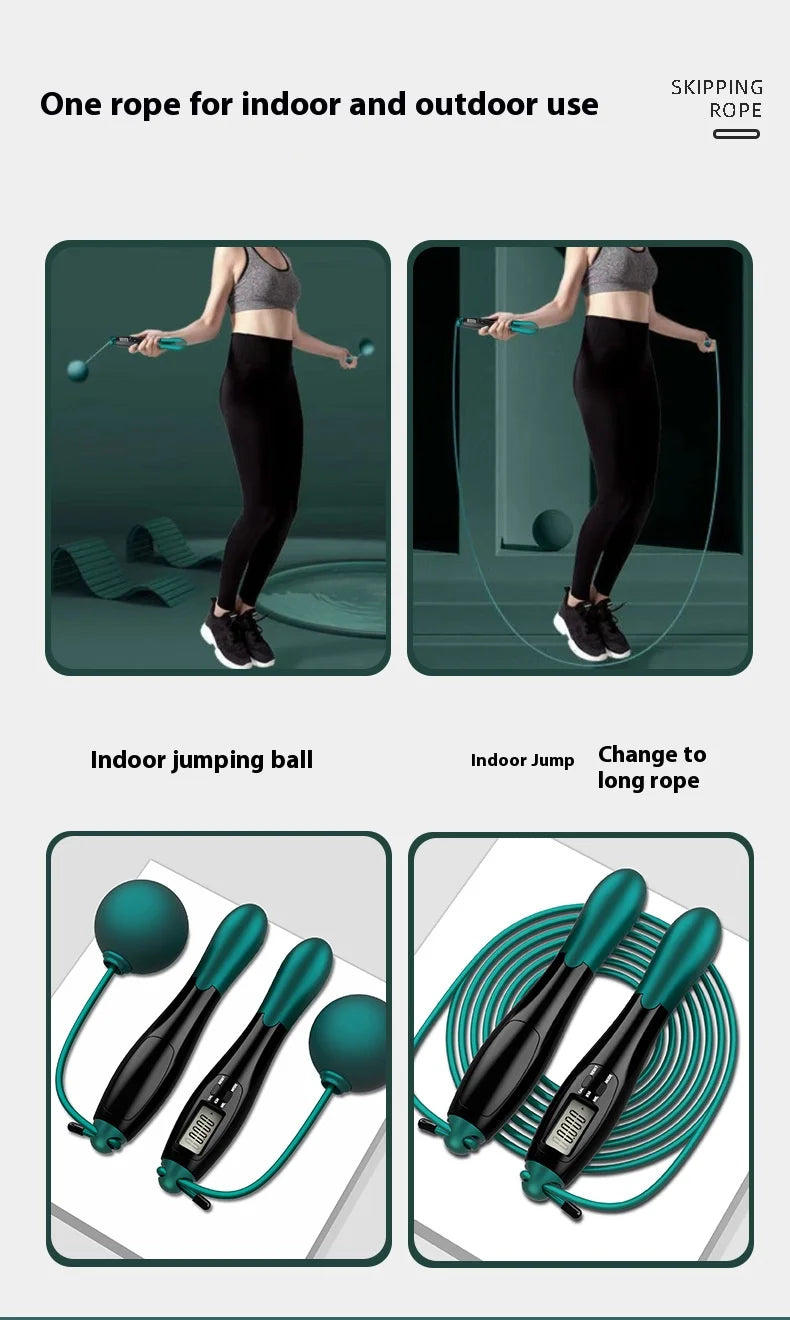 Counting Jump Rope – Adjustable Steel Skipping Rope