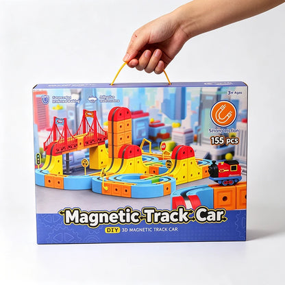 Magnetic Magic Track Train Set – DIY Electric Car Railway for Kids