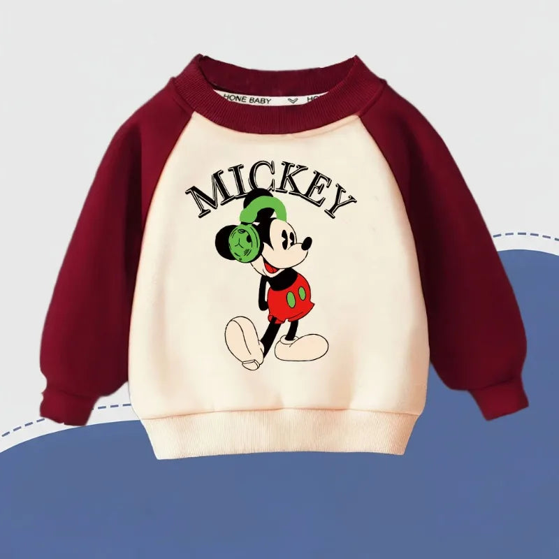 Boys' Cartoon Spliced Hoodie - Long Sleeve Sweatshirt Pullover, 9M-8Y