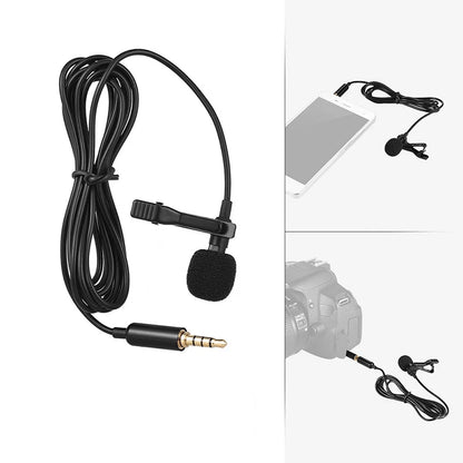 Microfono Lavalier a Clip Cablato – Opzioni 3,5 mm, USB-C e USB