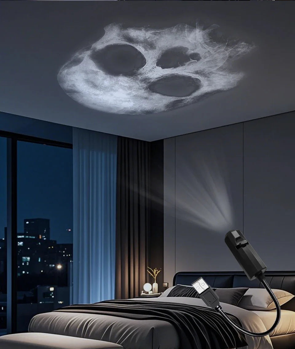 USB Projector Night Light – Christmas, Halloween & Planet Film Discs