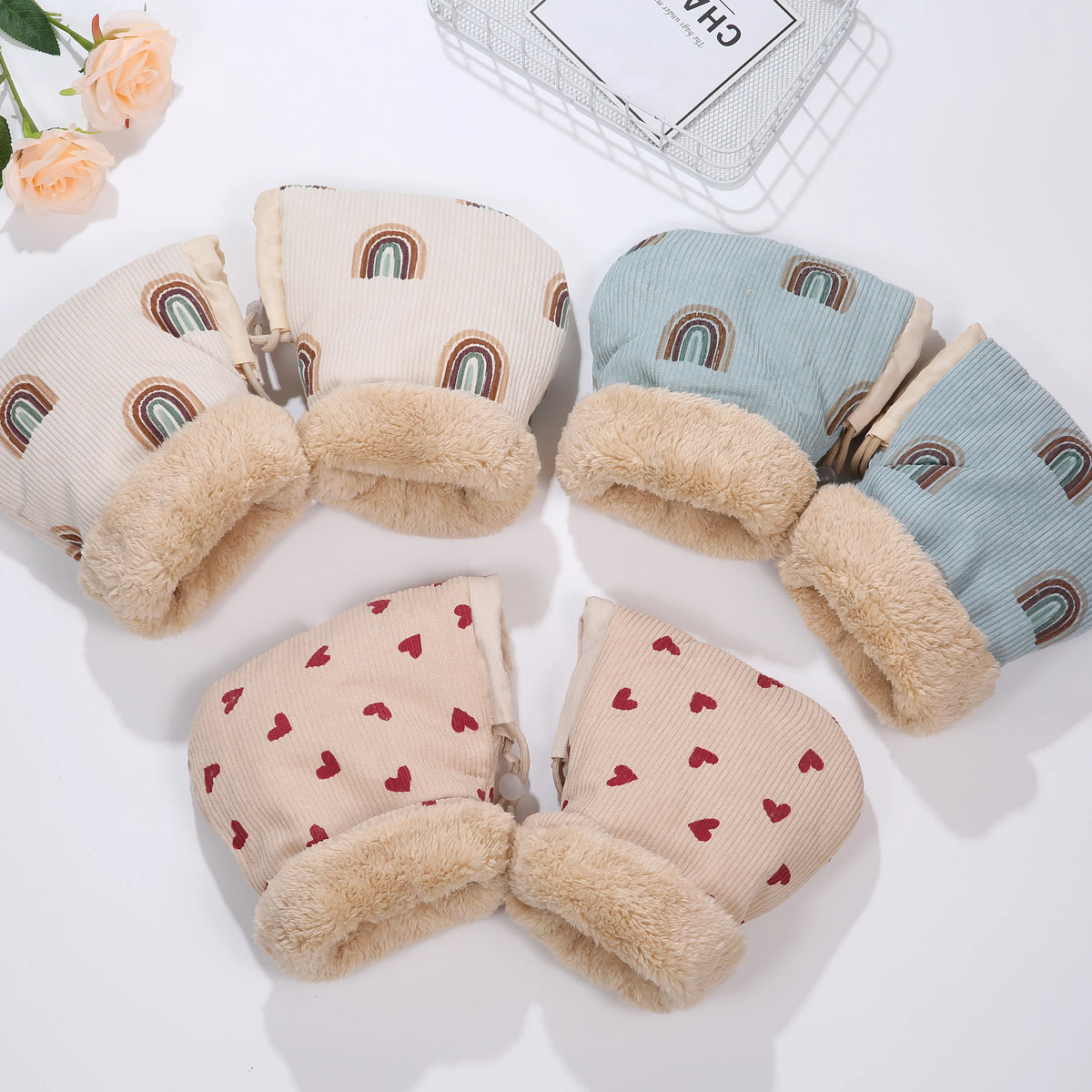 Stroller Hand Muffs – Windproof Stroller Gloves for Winter Walks