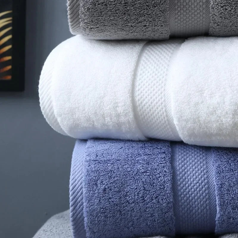 Cotton Bath Towel – Thick 70 × 140 cm Terry Towel, 500 g