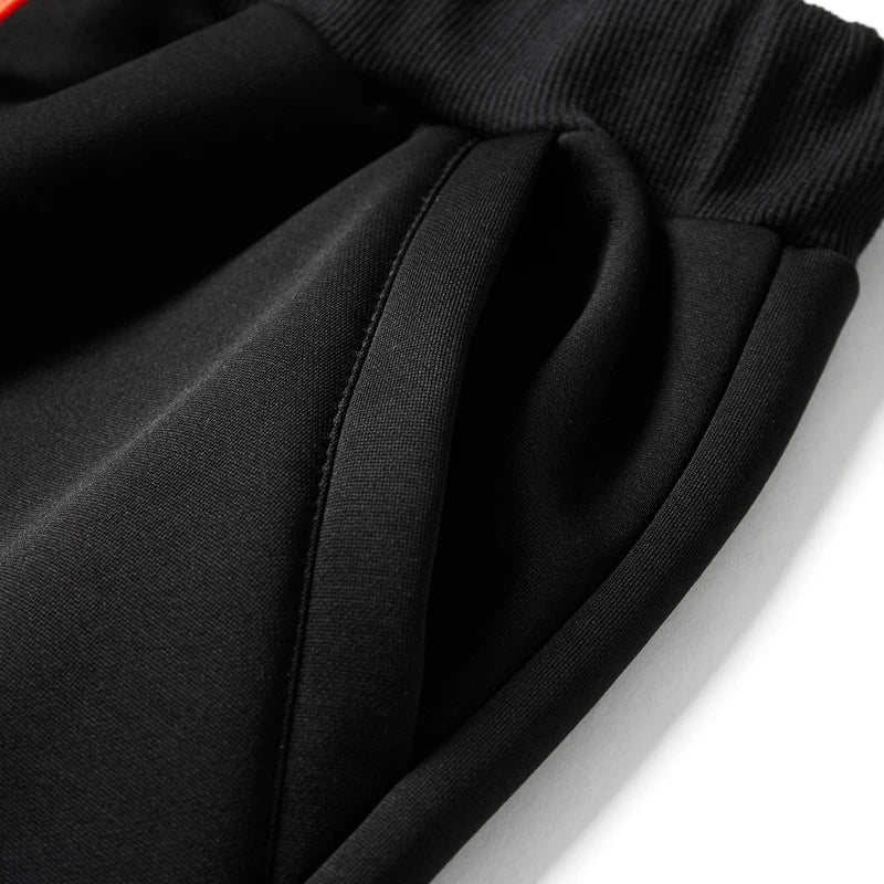 Men's Winter Jackets Thick Warm Jacket Brand Sportswear Coat Pants Solid Color Fleece Zipper Hooded Long Sleeved Male Outerwear