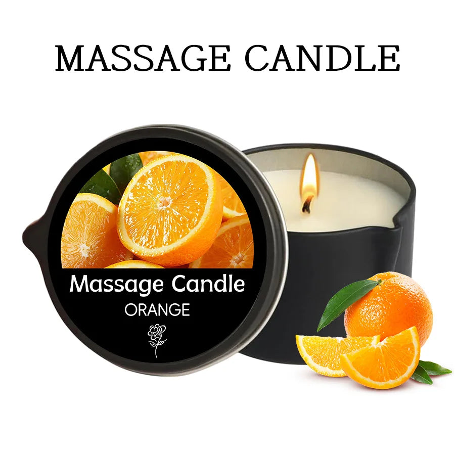 Amber Vanilla Massage Candle, Soy Wax Scented Candles - Ideal for Creating Relaxing Ambience & Holiday Gifting, Gifts for Women
