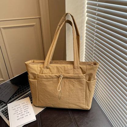Borsa tote trapuntata da donna per laptop 13,3"-16" - Borsa a spalla da viaggio leggera
