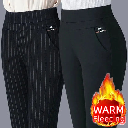 SUYISODA Damen High-Waist Stretch-Bleistift-Hose
