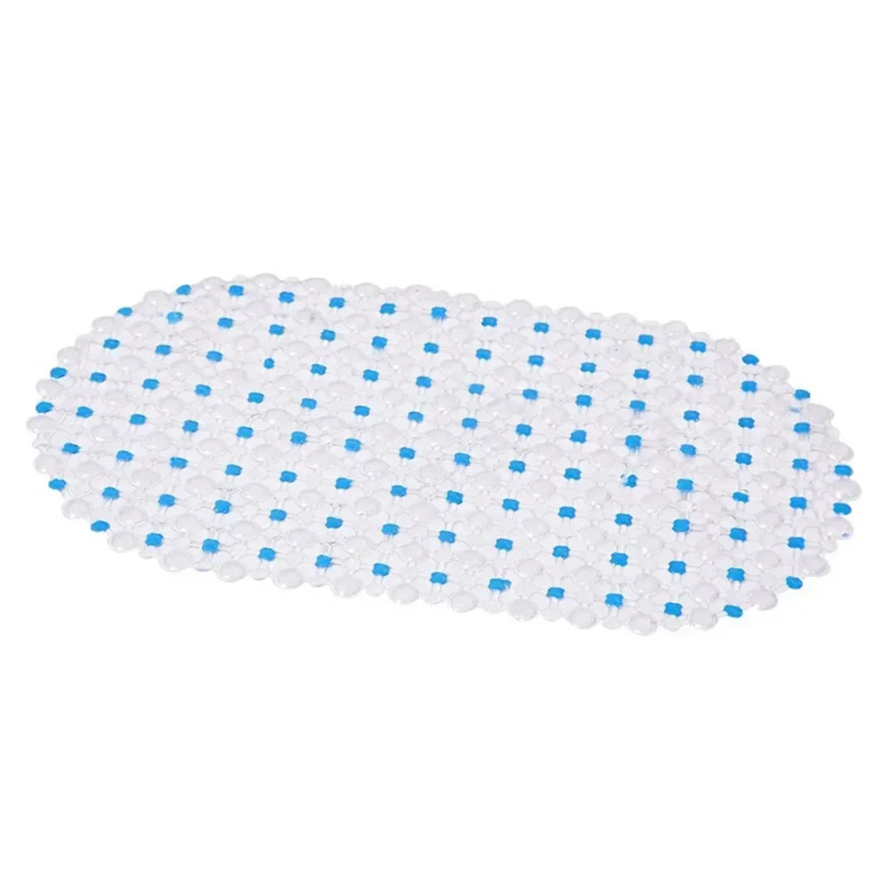Non-Slip PVC Bath Mat with Suction Cups, 37.5 x 67 cm