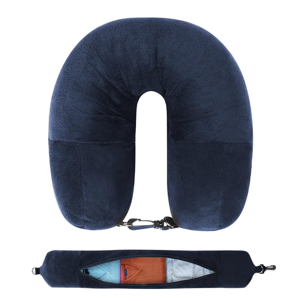 Coussin de voyage pour la nuque à remplir – Housse en U à garnir avec des vêtements