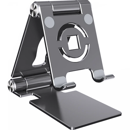 360°-Tabletständer – Verstellbare, faltbare Aluminiumhalterung für iPad Pro, Air, Mini & Smartphones