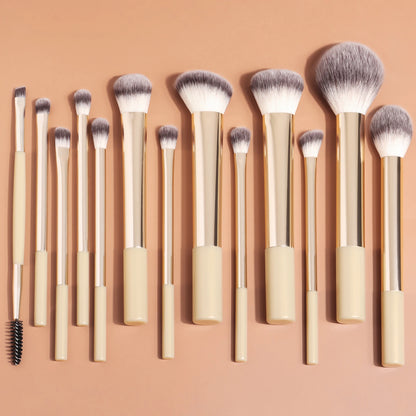 Set di 13 pennelli per trucco per fondotinta, correttore, cipria, ombretto, blush, pennello Kabuki, strumento cosmetico di bellezza per il viso