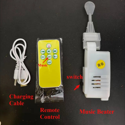 Oreiller apaisant électrique pour bébé avec télécommande | Poupée d'aide au sommeil pour nouveau-né