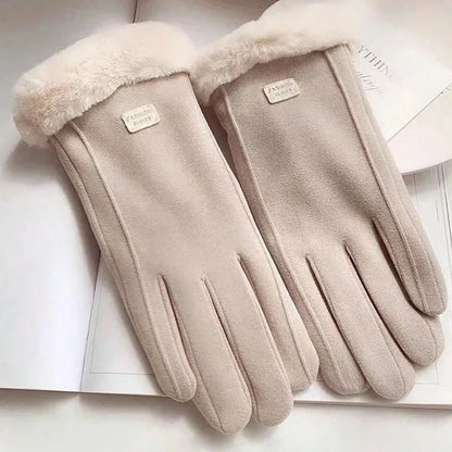 Guantes táctiles térmicos y cortavientos para mujer