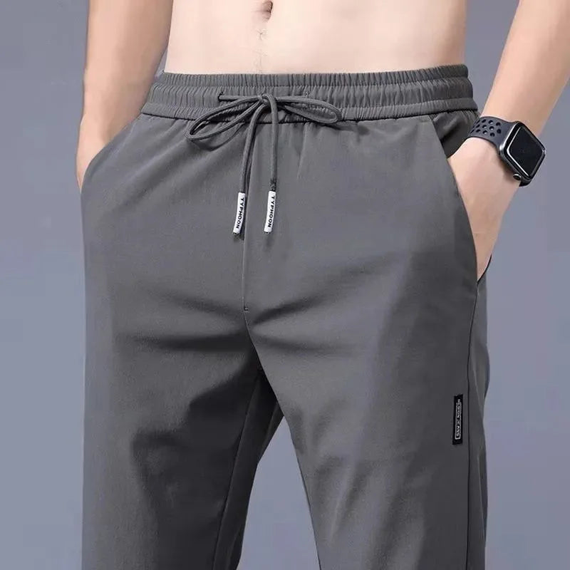 Men's Lightweight Ice Silk Business Casual Pants